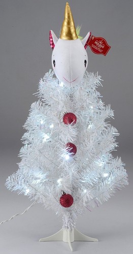 Holiday time white - 24", clear