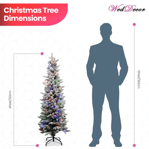 Snow flocked christmas tree - flocked,